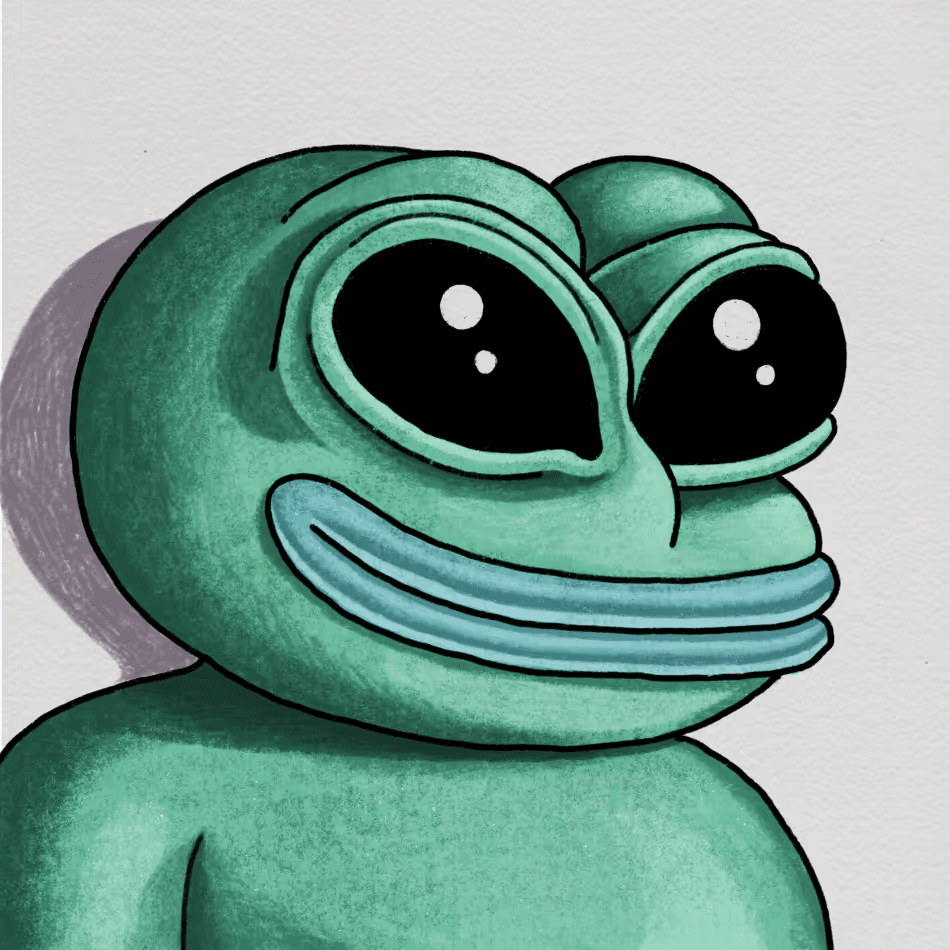 Alien Pepe portrait
